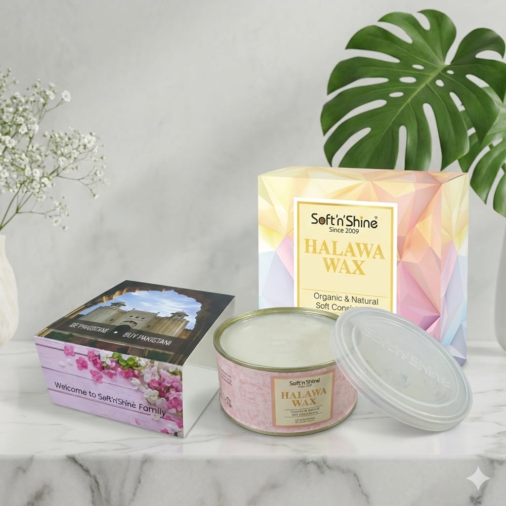 Pinkini Organic Halawa Wax 300g – Professional Sugar Hair Removal Wax with Free Applicator Card | Export Quality