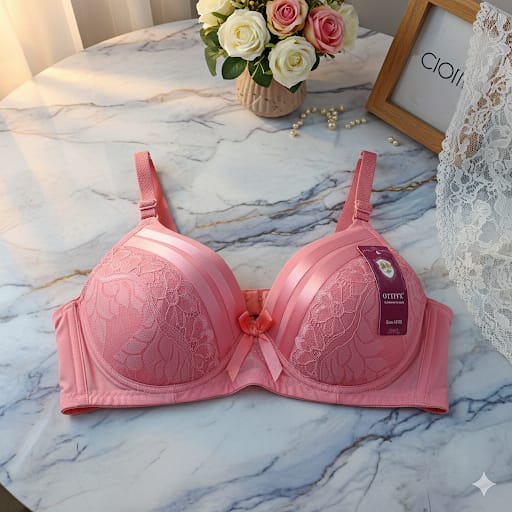 Fancy Adjustable Women Soft Padded Bra with Back Hooks – Stretchable Non-Wired Fashion Bra for All Occasions