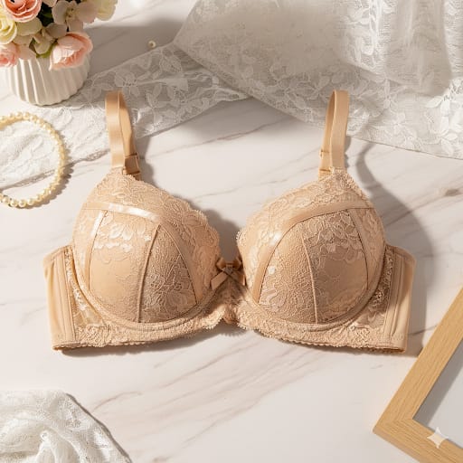 Fancy Adjustable Women Soft Padded Bra with Back Hooks – Stretchable Non-Wired Fashion Bra for All Occasions